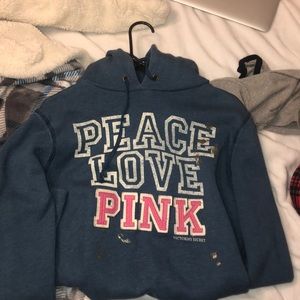 pink hoodie